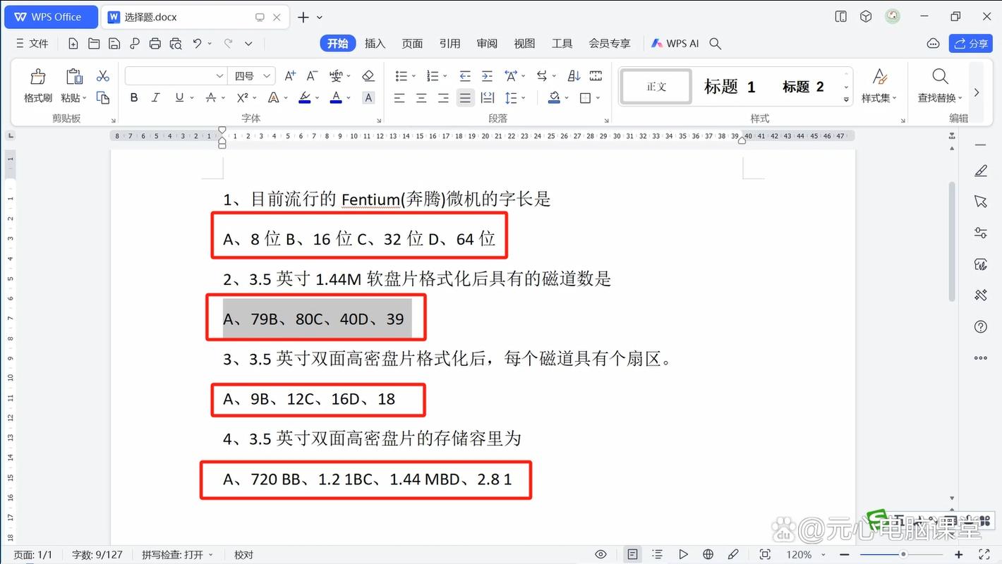 选项（择一或作为章节标题）